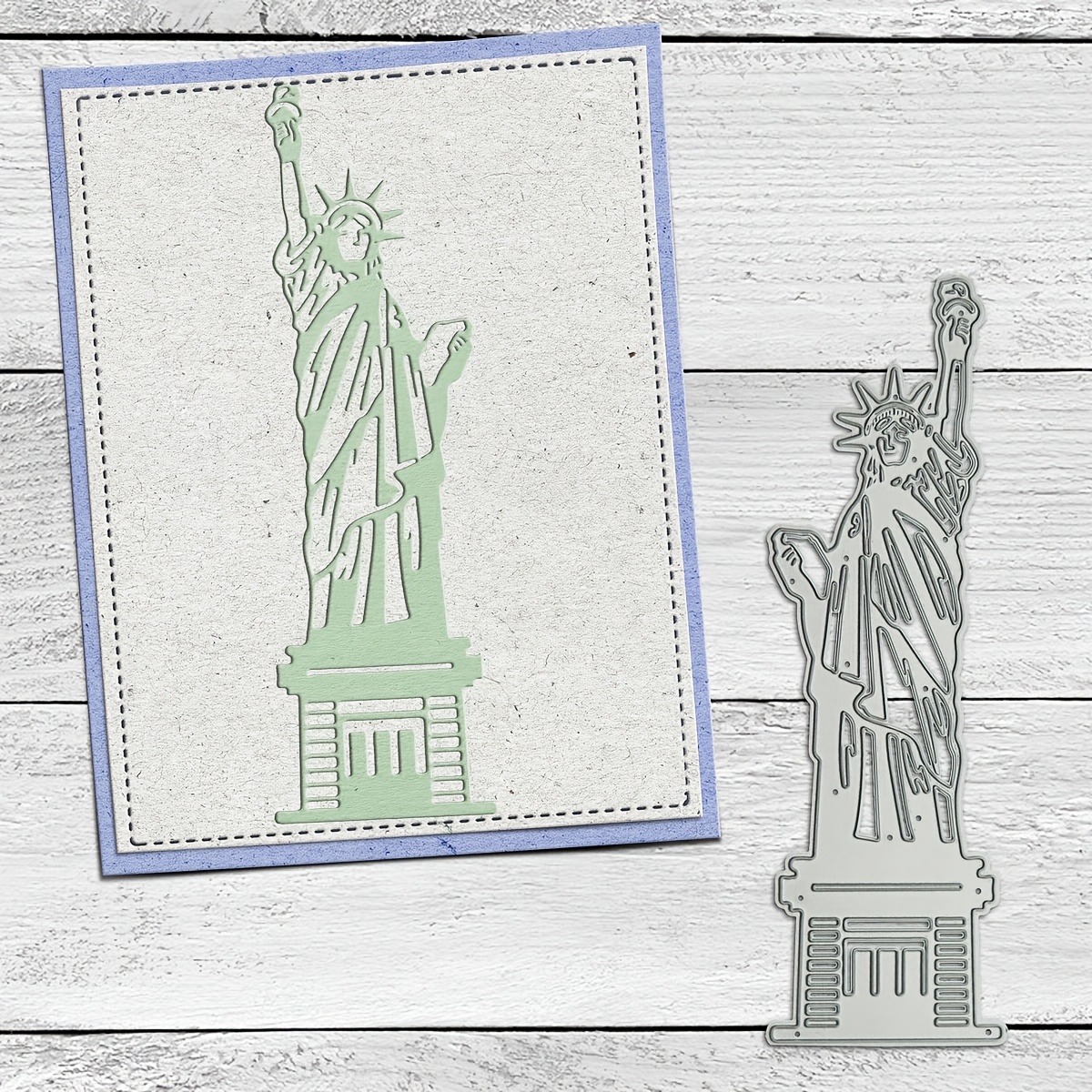 Landmarks Pattern Cutting Dies For Postcard Invitation Cards Tower Statue Scrapbooking Album Decorating Punch Cuts Stencil Paper Clipart