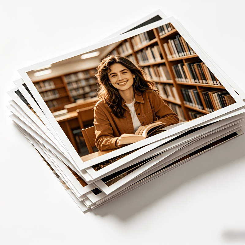 TEMU Custom 10-photo Album With 5/6/7-inch Prints, Diy High-definition Photo Printing, Mobile Development, Selfies And Couple Photos, Holiday