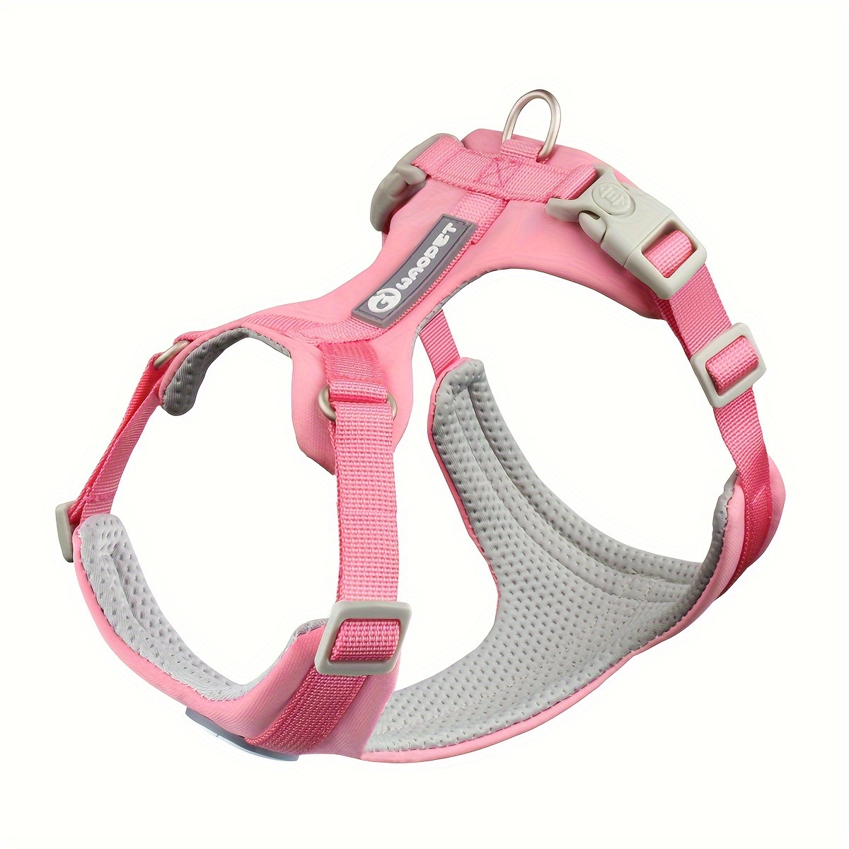TEMU Waopet Breathable And Comfortable Adjustable Macaron Dog Harnesses Anti-escape Pet Harnesses Suitable For Medium And Small Dogs Outdoor Walking