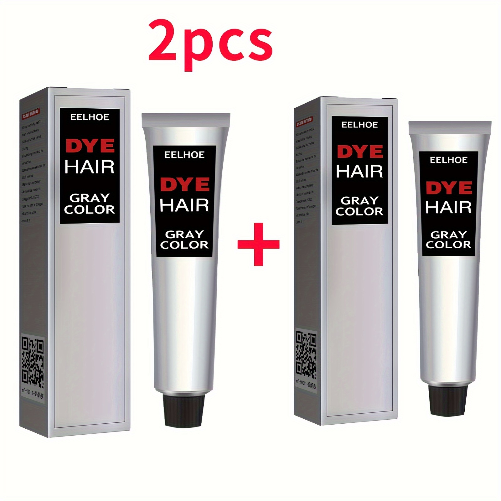 TEMU Hair Dye, Granny Gray Hair Agent Trend Hair Cream Easy To Hair Lasting Mild And Does Not Hurt The Hair, The Is Beautiful, Smooth, Silky, Fashionable And Hair Color