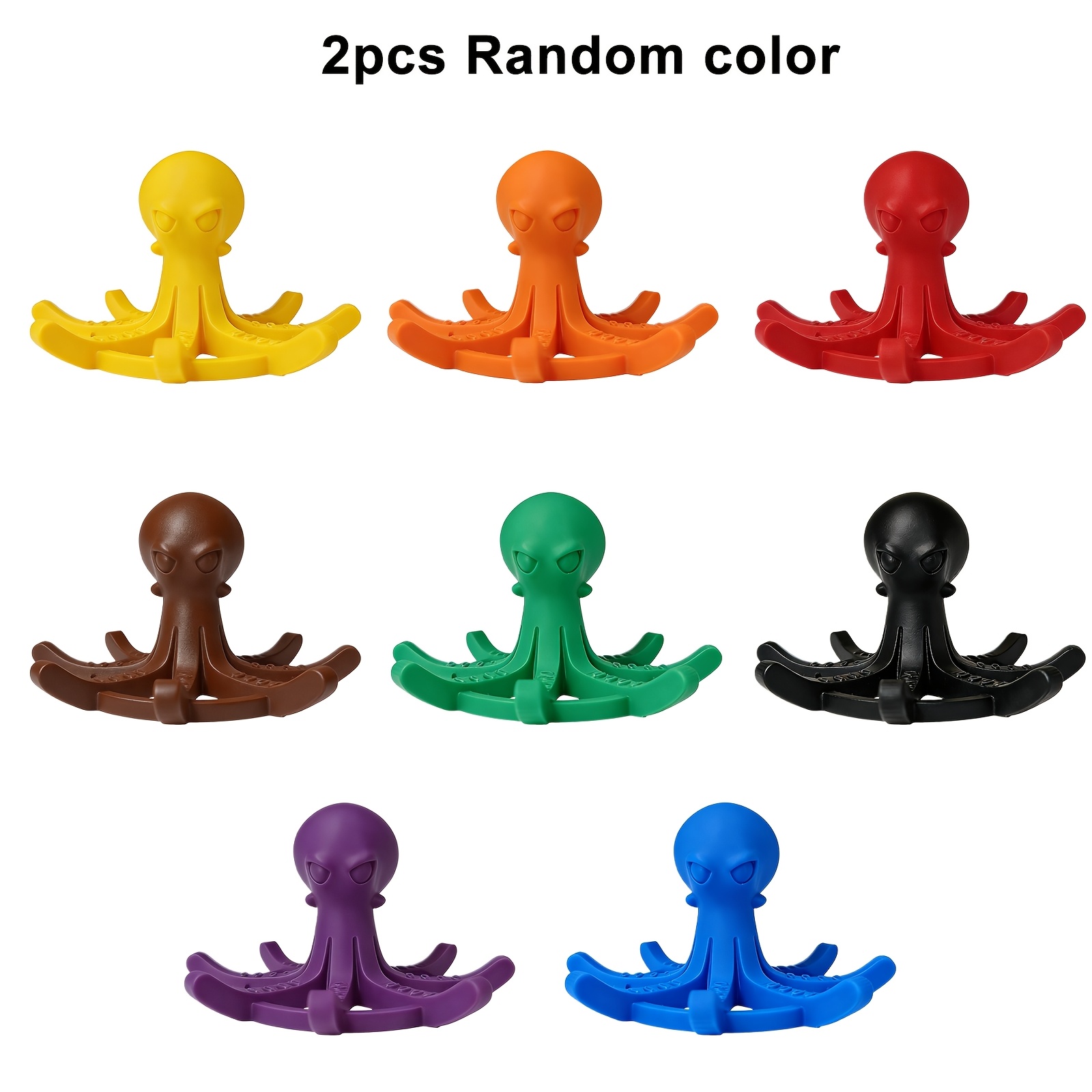 2pcsrandom Color Octopus Cup Holder, Drying Rack & Mug Dryer Stand - Space- Bottle & Glass Organizer For Kitchen Counter, -dry & Drainage, Easy-clean Dish Drainer