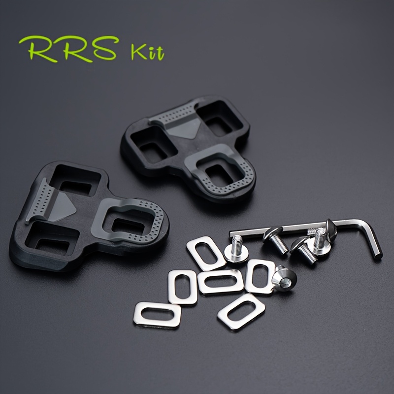 road bicycle pedal cleats, 6x washers 6x m5 screws wrench for