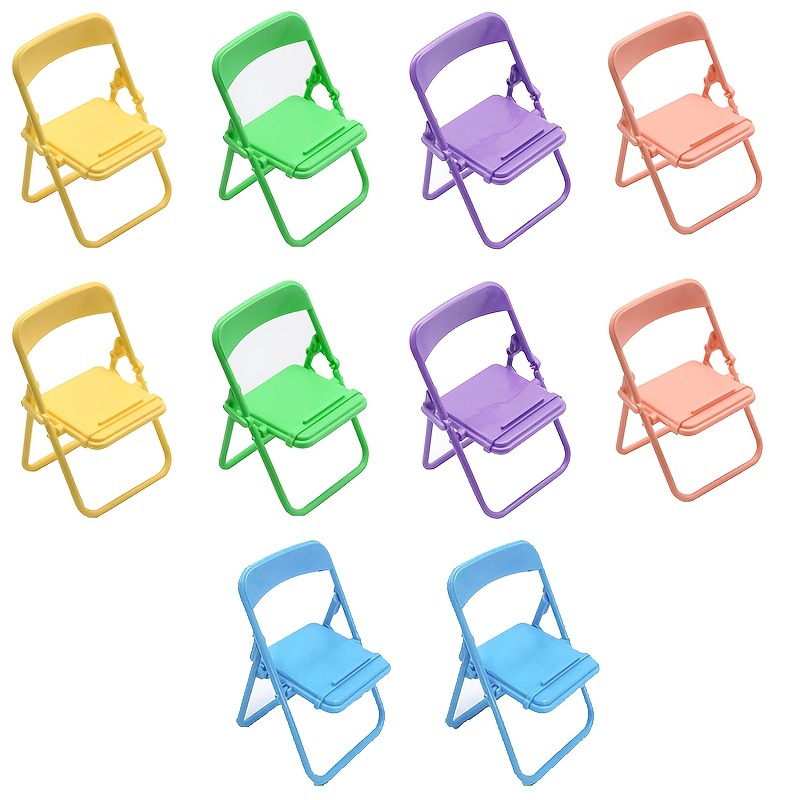 

10- Folding Chairs, Abs Miniature Desk For Phone