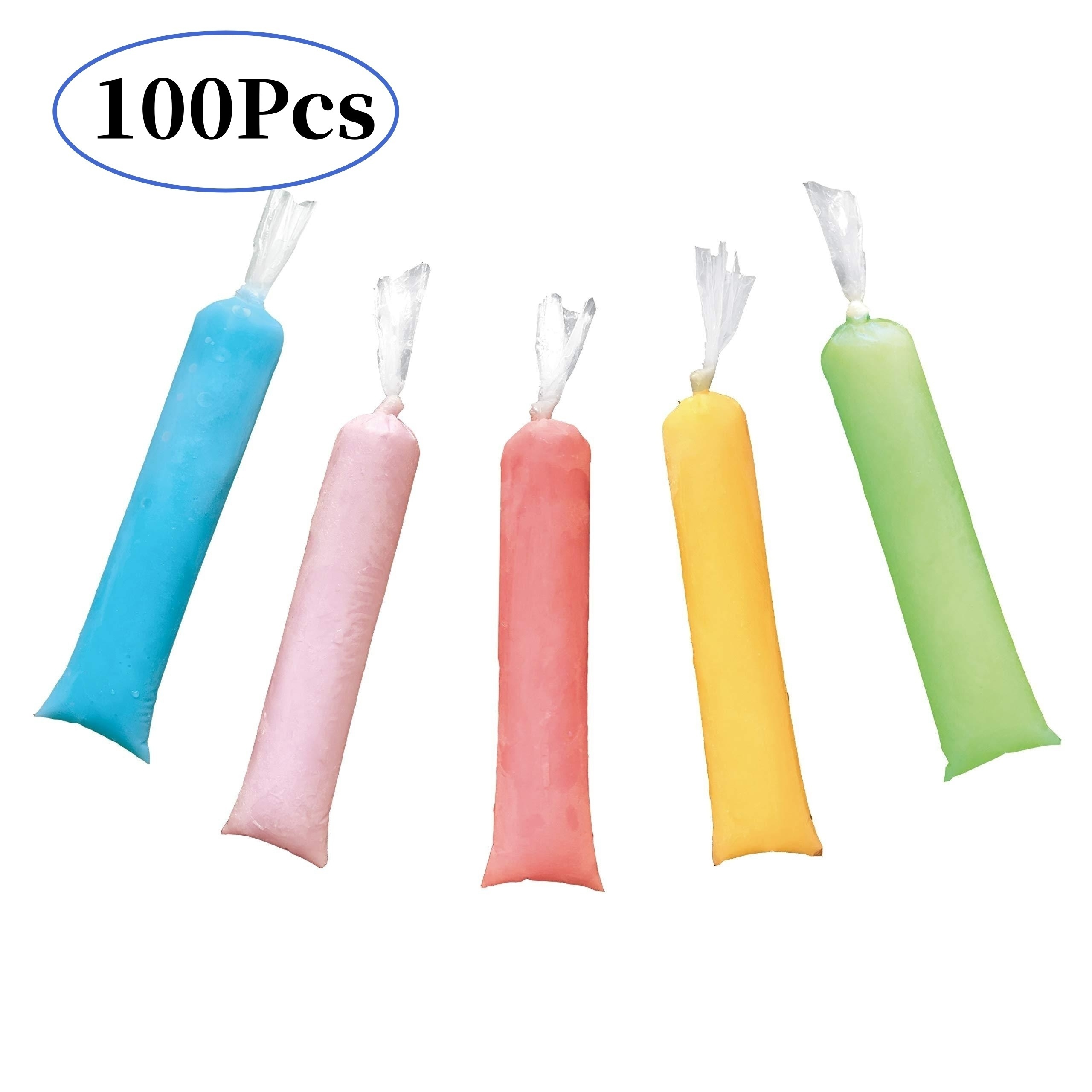

100pcs, Disposable Popsicle Mold Bags, Popsicle Bags For Healthy Snacks, Yogurt Sticks, Rock Sugar, Juice And Fruit Smoothies, Popsicles, Self Sealing Diy Popsicle Packaging Bags, Kitchen Accessories