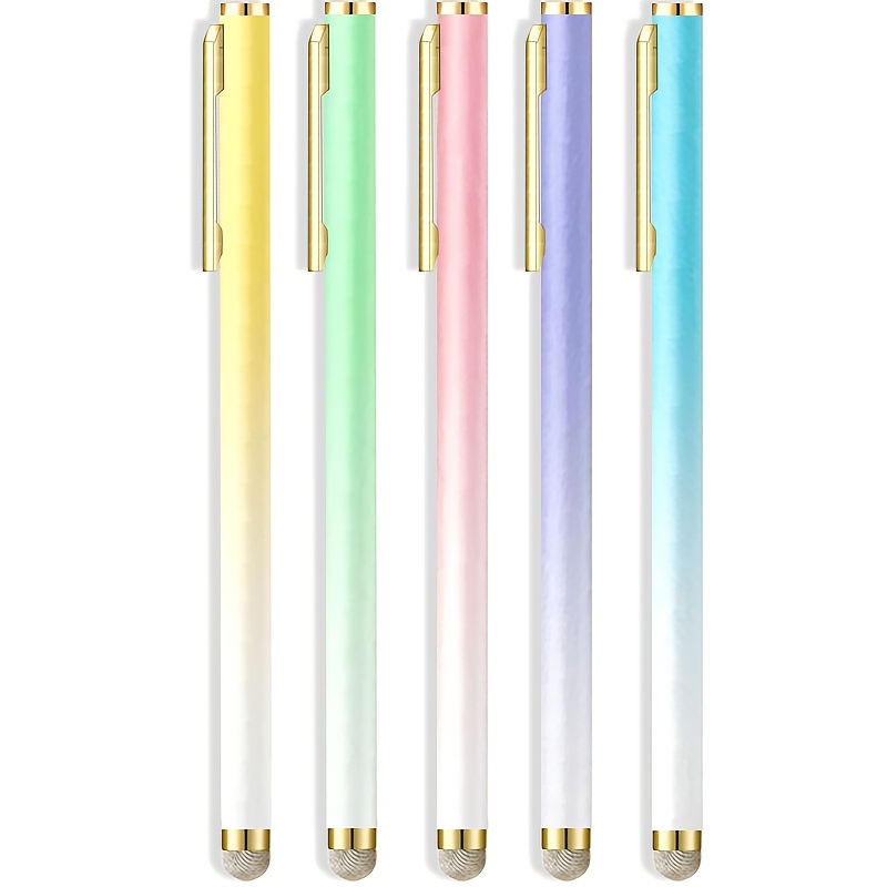 TEMU 5-pcs Touchscreen Capacitive Stylus, Sensitive And Precise Capacitive Touch Pen, Suitable For Ipad, Tablets, Smartphones, And All Universal