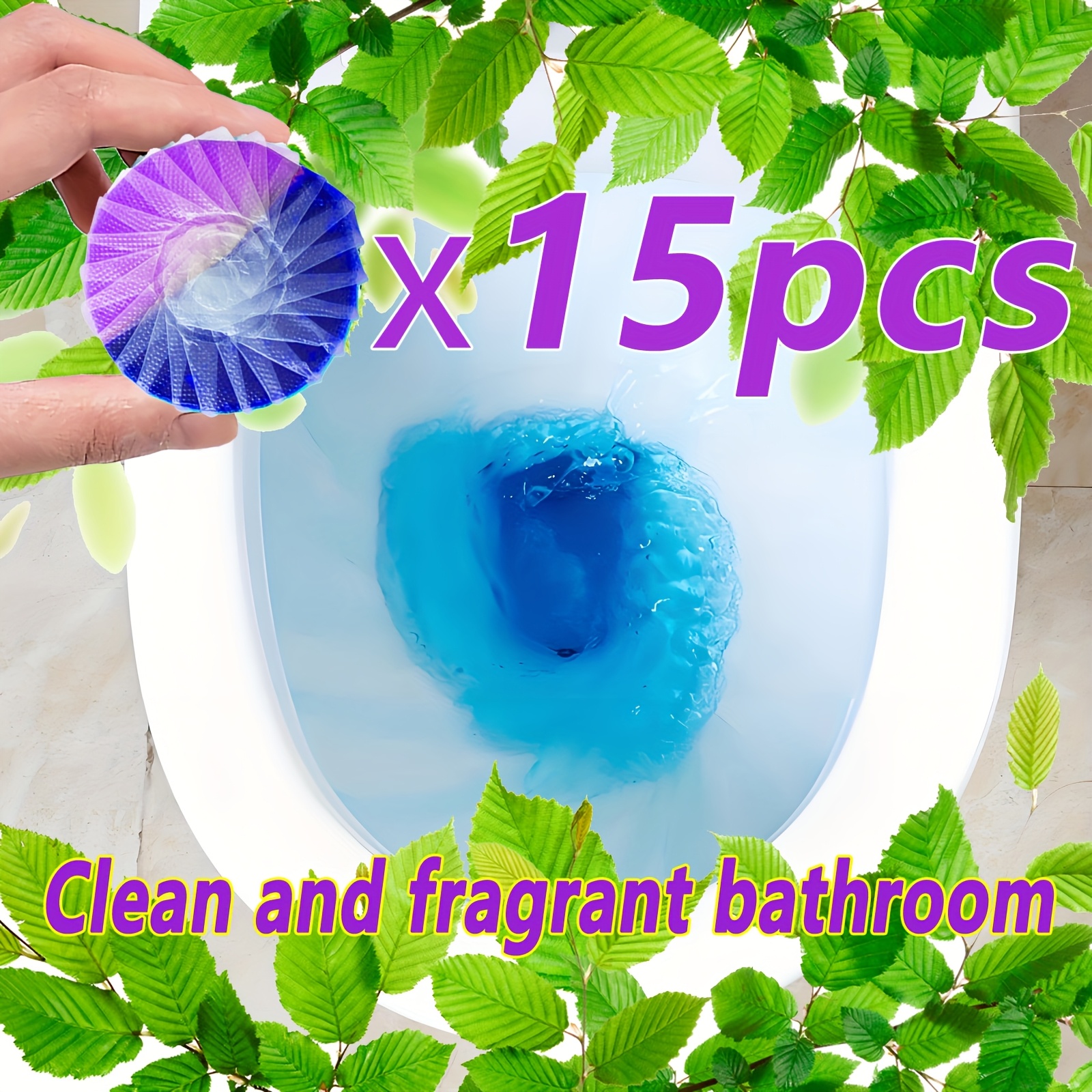 item picture 5 15 20 30pcs automatic toilet cleaner tablets suitable for toilets effervescent gel tablets with rose scent odor eliminator yellow stain remover cleaning suitable for bathroom toilet bowl maintenance