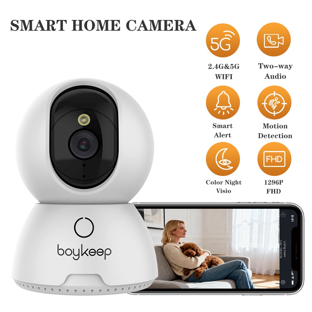 TEMU Boykeep Indoor Home Security Mini Camera, A Smart Cctv Solution For Monitoring Pets And Babies, Providing 24/7 Surveillance, Without Battery