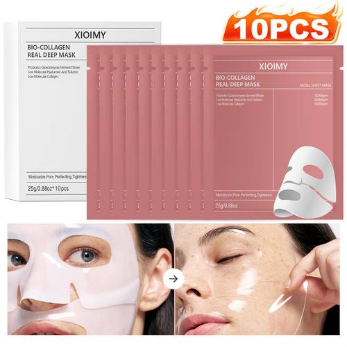 10pcs collagen powerful urizing facial mask set can urize skin make delicate in collagen loose facial mask facial care
