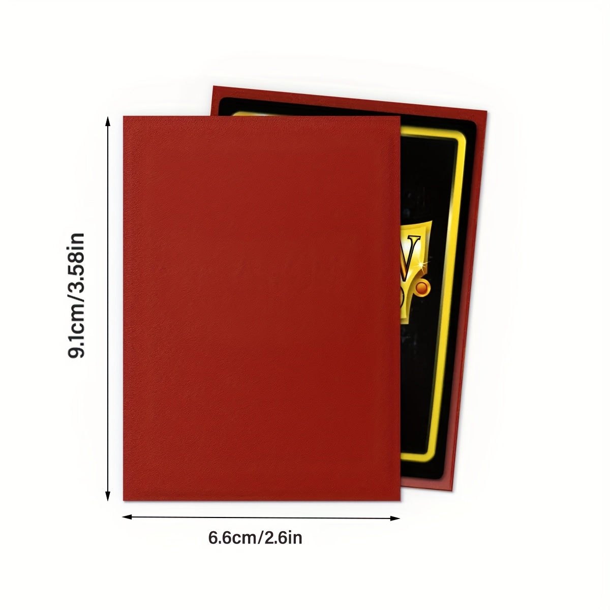 matte red standard size 100ct card sleeves - Temu Bahrain