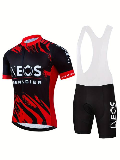cycling clothing short sleeves mens cycling jersey set cycling tops and bib shorts breathable quick dry high density padded