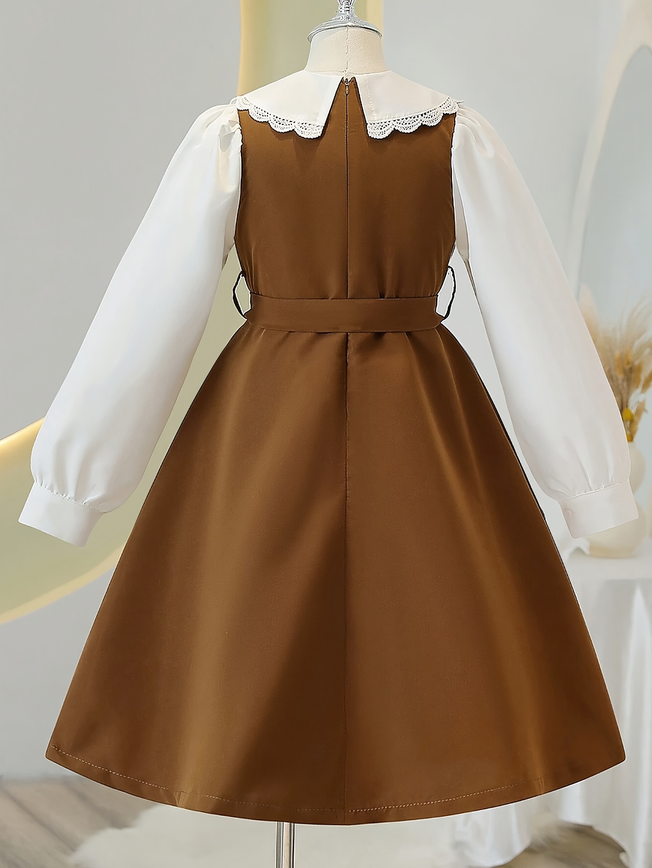 brown korean dress HELEN KOREAN DRESSES