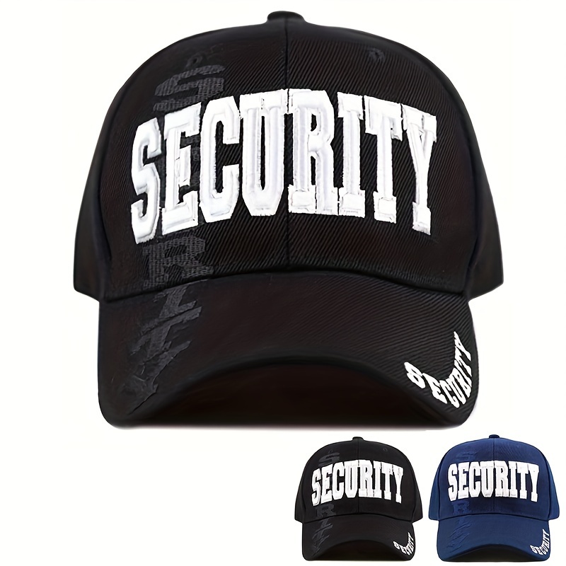 

1pc Casquette de baseball brodée "SECURITY", choix idéal pour les cadeaux