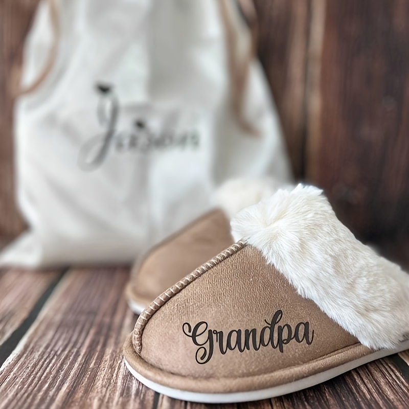 pair personalized womens slippers custom name fabric Temu