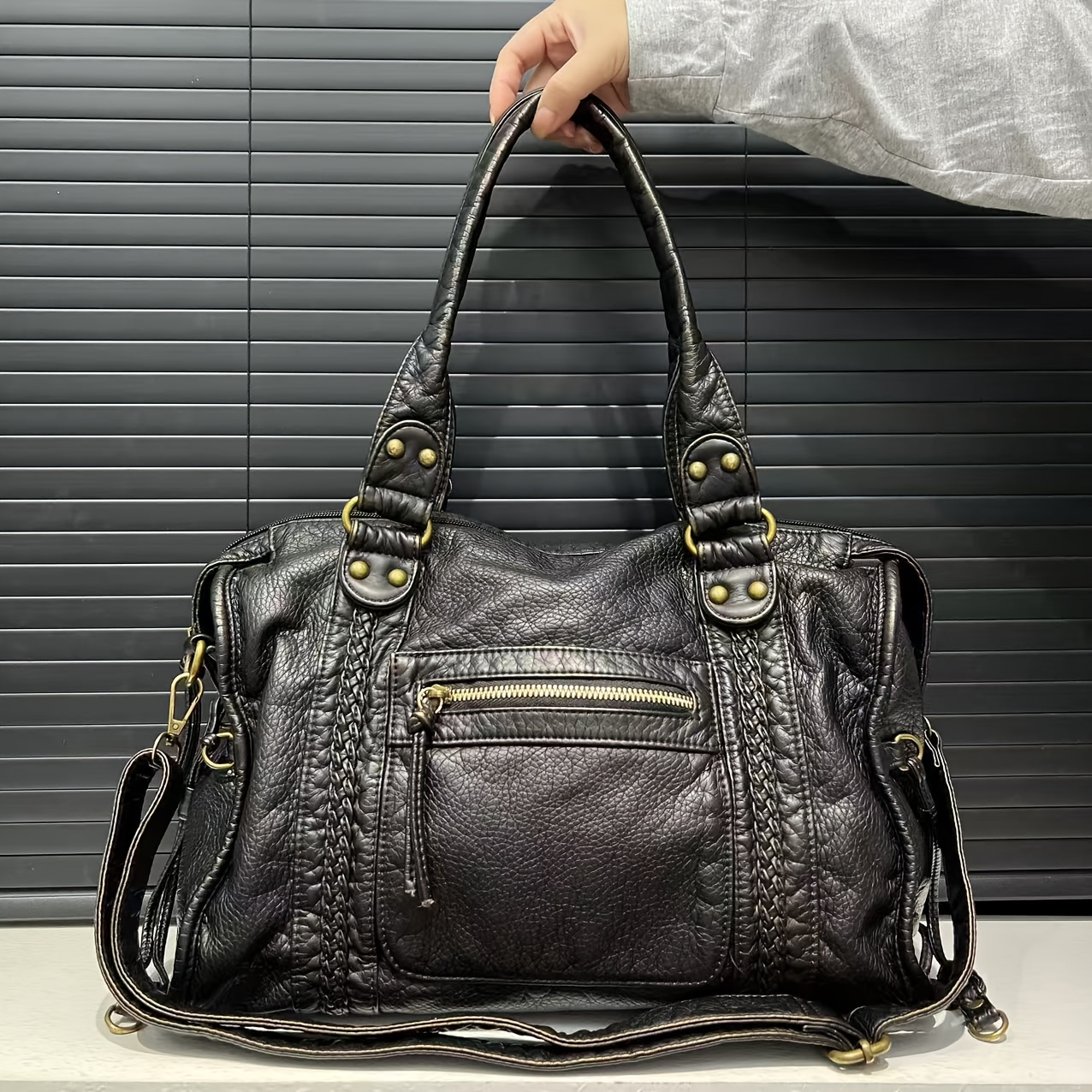 womens y2k vintage vegan tote bag large capacity - Temu Pakistan