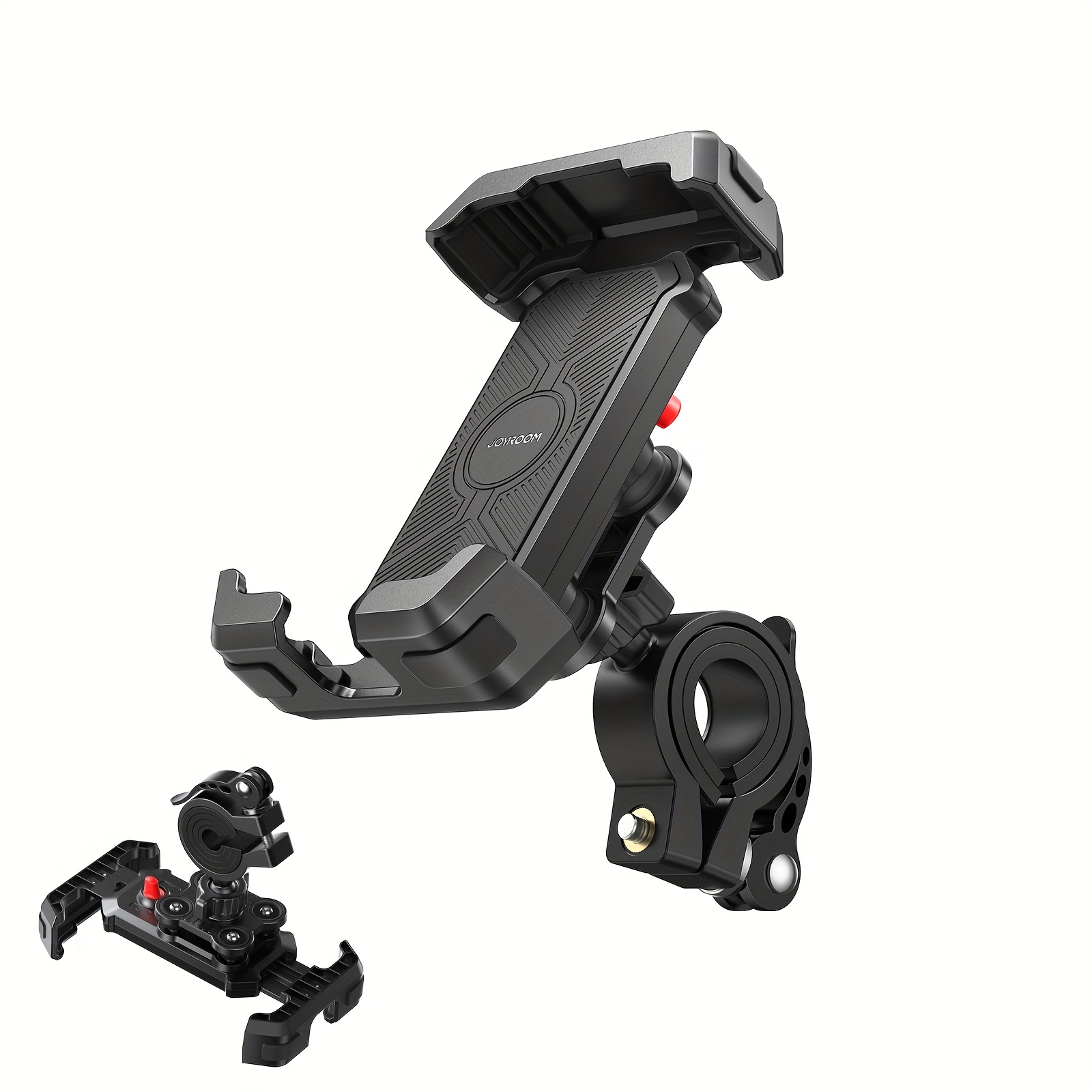E-shop Motorrad Handyhalterung mit Vollumfangs- und Stoßdämpfung, für Navigation unterwegs. Verfügt über einen selbstverriegelnden Mechanismus,