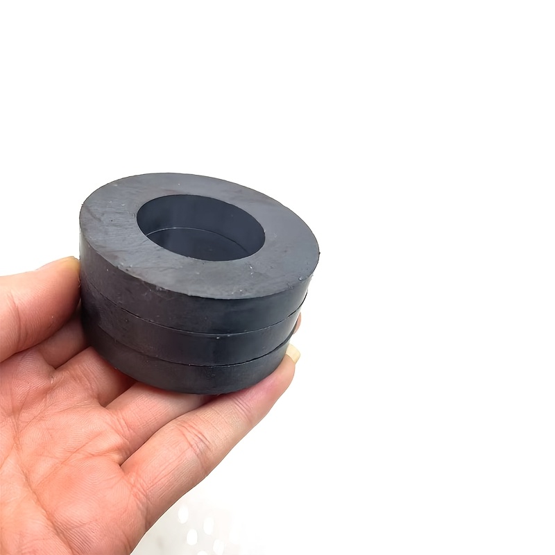 TEMU Paquete de 3 imanes de anillo de ferrita de 60*32*10 mm, adecuados para motores, imanes de altavoces, etc.