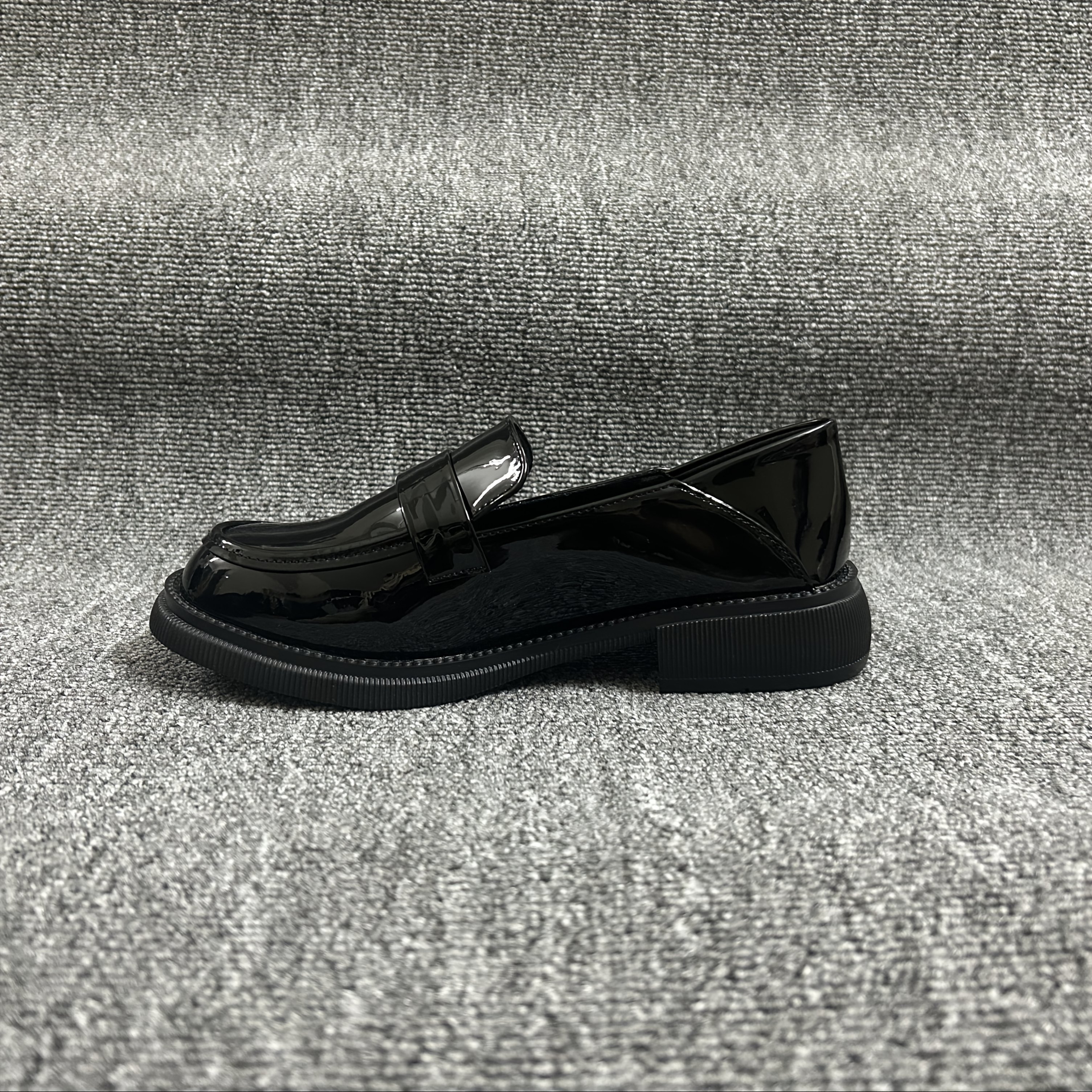 black glossy p strap loafers casual | Temu Germany display picture 2