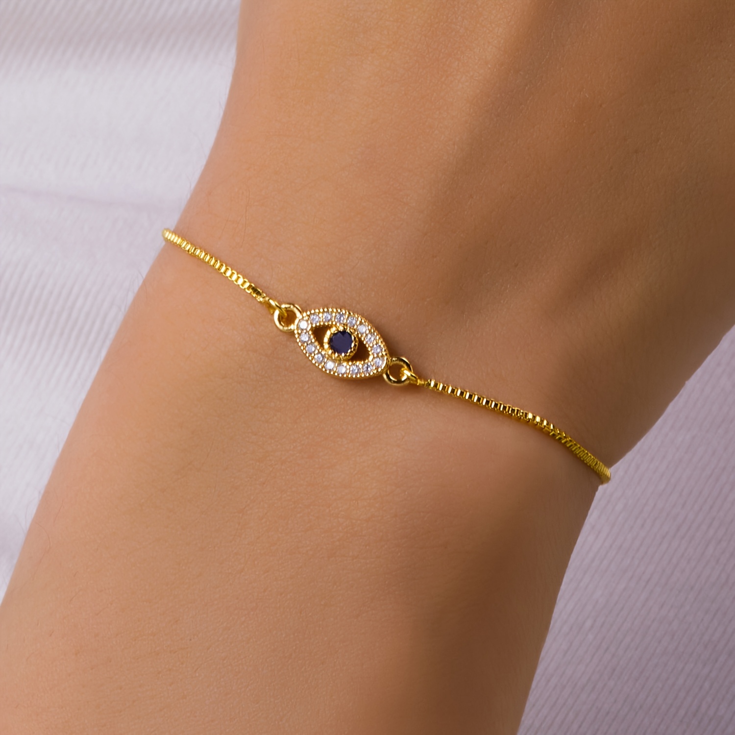 E-shop Böses Auge Anhänger Halskette Damen Allzweck Kordelzug Halskette Kombination Damen Schmuck Geschenk