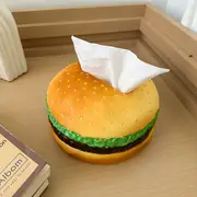 creative burger shape holder round plastic novelty hamburger dispenser ideal for home office desk accessories pack of 1 details 8