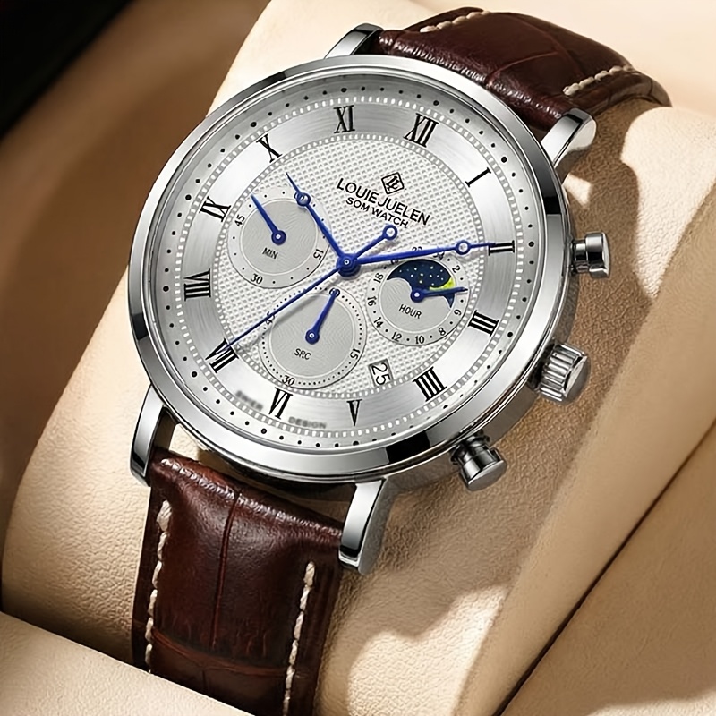 E-shop Luxus Automatik-Mechanikherrenuhr mit Premium-Armband – Klassisches Zifferblatt, Römische Ziffern, Datumsanzeige, Legierungsgehäuse, ideal für
