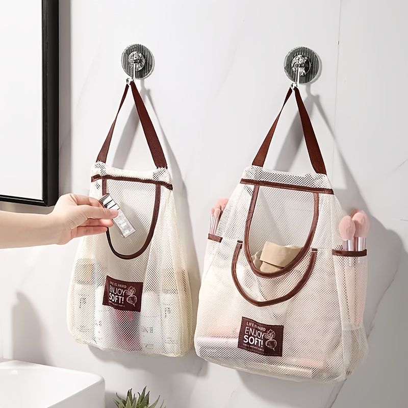 1 large multi functional mesh storage bag wall mounted hand carry portable breathable Product details 1