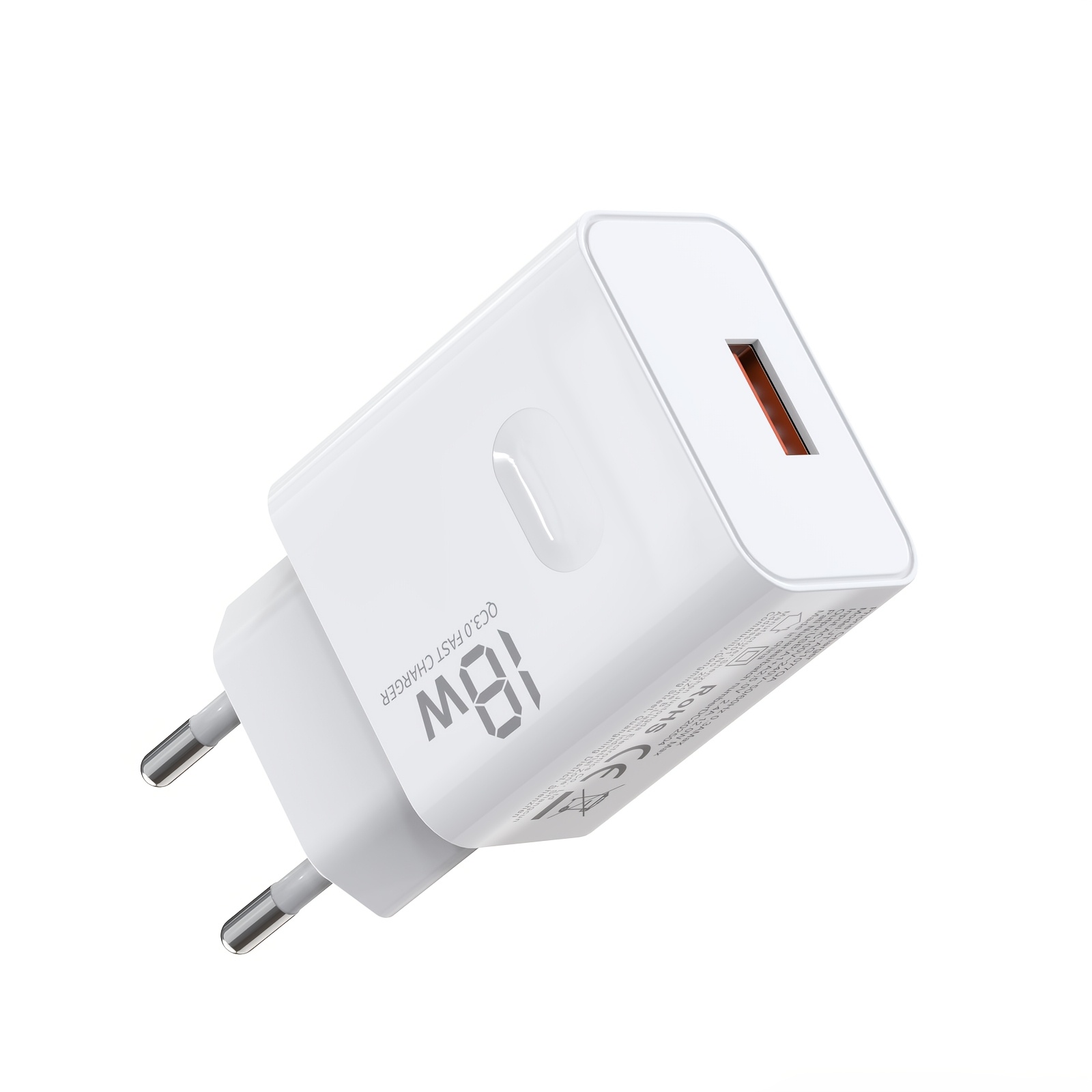 Image of Usb A Charger, 18w 3.0 Charger Usb Power Supply Compatible With Fe S9 S8 S7 A71, Iphone 16 15 14 13 12 Pro 8 7, Huawei, Xiaomi