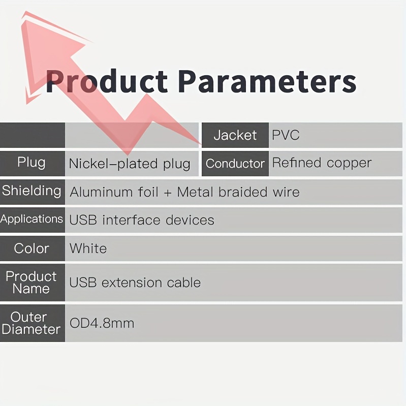 Visscho High-Speed USB 2.0 Extension Cable - AM/AF Male to Female, 10-20W Power, Durable PVC, Compatible with Laptops, Desktops, Car Recorders, U Disks, Mice, Keyboards, Game Controllers, Printers - USB Data Cable, USB Cable, Versatile Connectivity, Sleek Design, Sturdy Construction, Usb Extension Cable, Extension Wire, Pc Accessories, Keyboard Cable, Laptop Accessories, Charger Fast Charging 14 Visscho High-Speed USB 2.0 Extension Cable - AM/AF Male to Female, 10-20W Power, Durable PVC, Compatible with Laptops, Desktops, Car Recorders, U Disks, Mice, Keyboards, Game Controllers, Printers - USB Data Cable, USB Cable, Versatile Connectivity, Sleek Design, Sturdy Construction, Usb Extension Cable, Extension Wire, Pc Accessories, Keyboard Cable, Laptop Accessories, Charger Fast Charging
