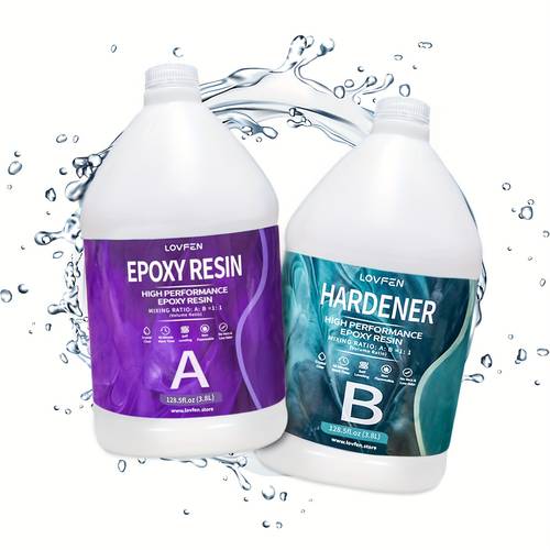 2 gallon kit high gloss no bubble fast cure art resin for jewelry making diy tumblers molds art wood painting low odor high