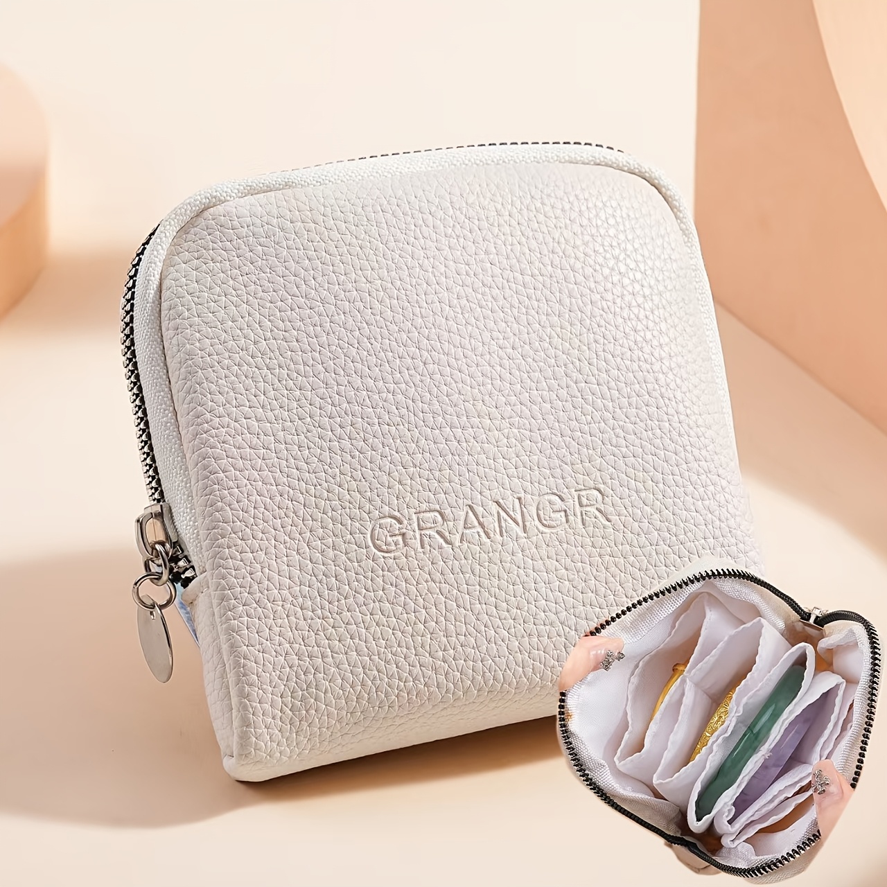 Jewelry Bags Jewelry Pouch Bag Zipper Pockets Storage Bag Organizer Case For Women Gift Jewelry Pouch With Zipper Jewelry Bag Jewelry Pouch For Mothers Day Gifts For Mom