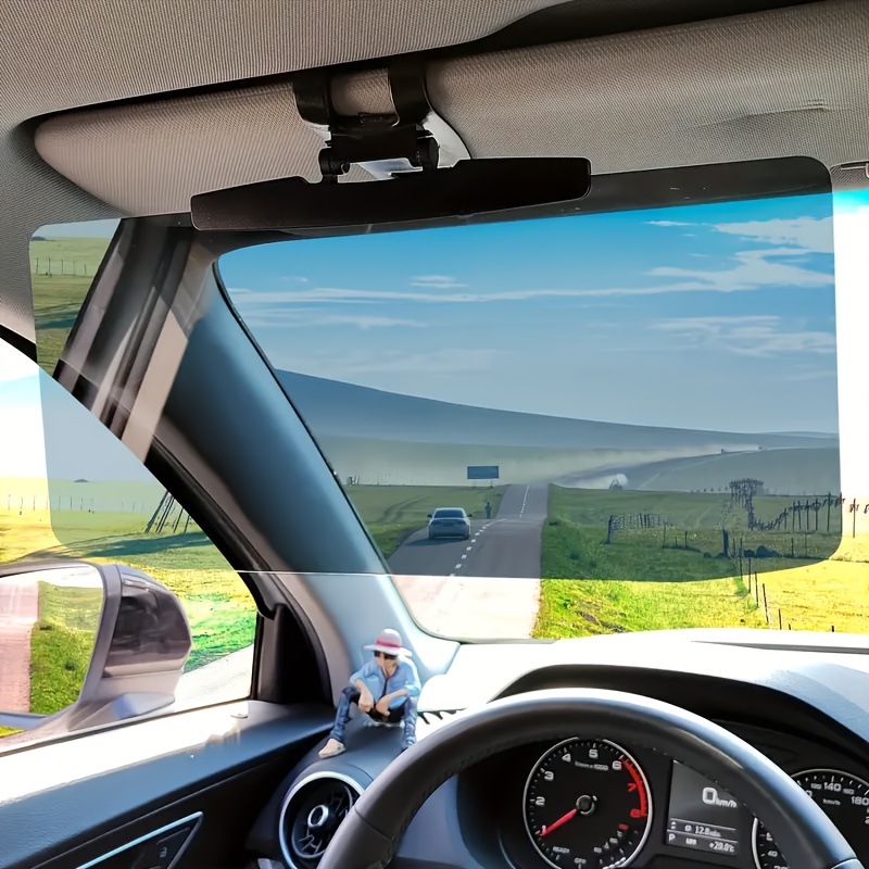 [Polarized Sun Visor] Universal Anti-Glare Polarized Sun Visor for Car - Easy to Install, Car Visor Extension Protect from Glare/UV Ray/Stray Light, Safe Driving