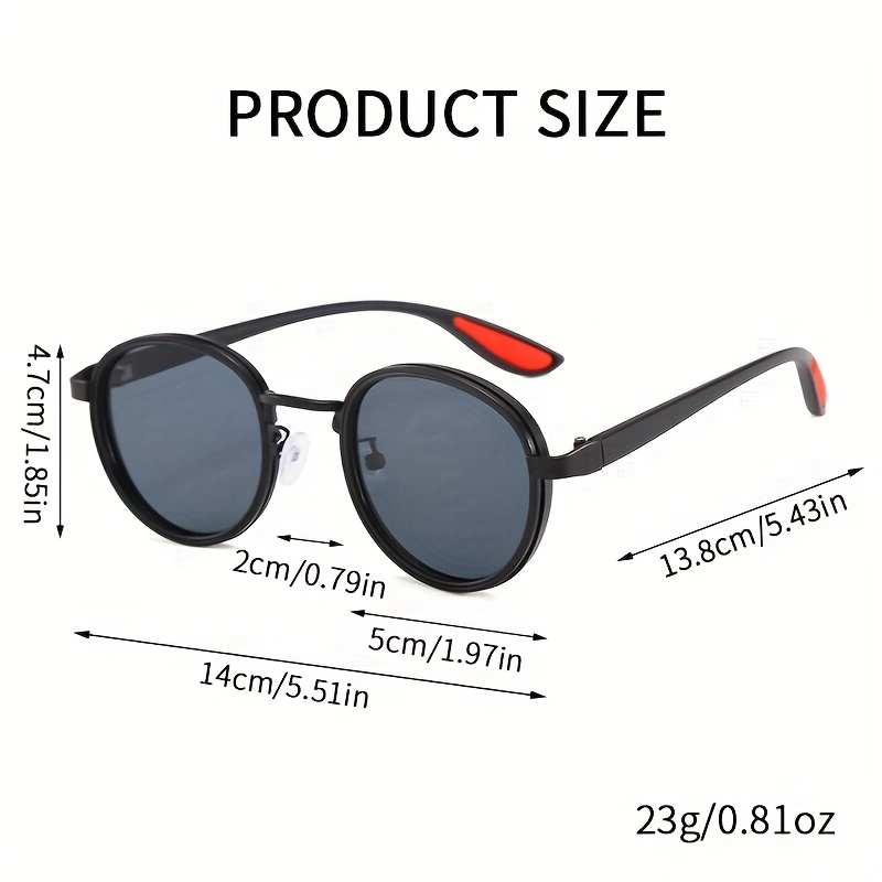1 Pair of Trendy And Cool Handsome Men And Beautiful Women Must-Have for Taking Photos, Suitable for Both Men And Women, -Color Optional High-End Minimalist Style Popular Round Frame Glasses, Without Battery