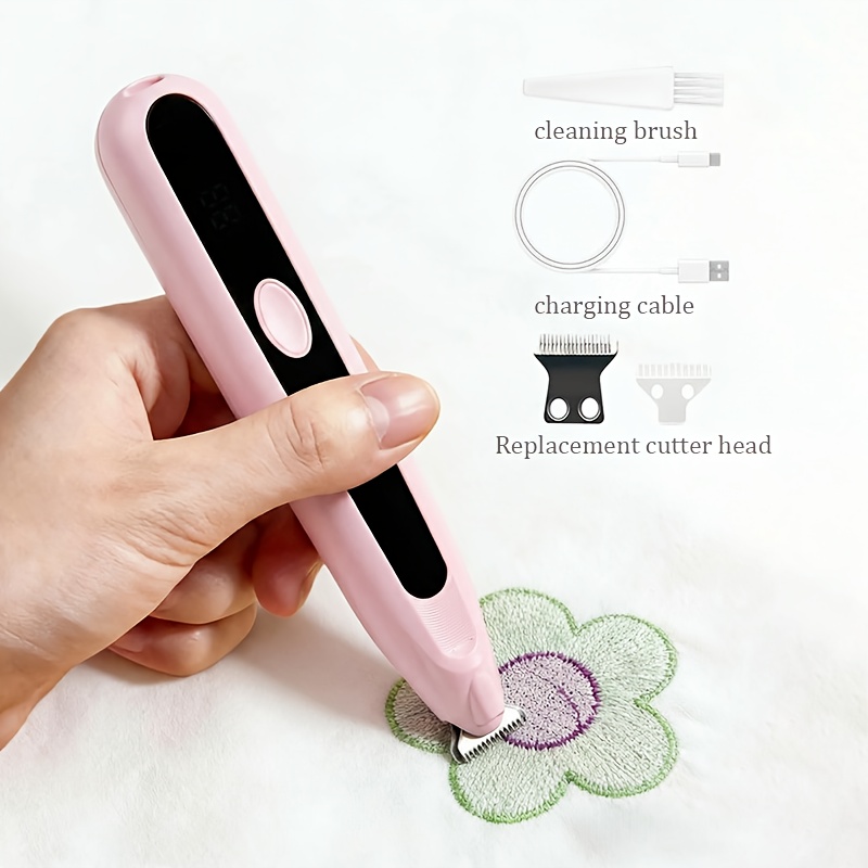 TEMU Electric Embroidery Thread Remover - Thread Removal Tool With Replacement , Seam Ripper, Sewing Machine For Removing Stitches, Suitable For