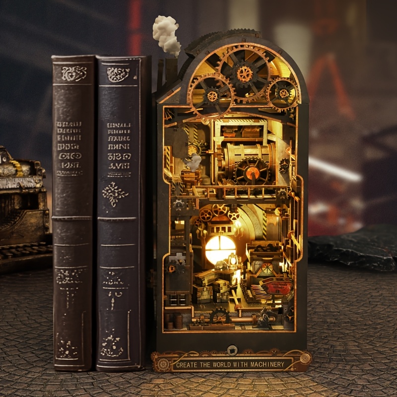 

Diy Steampunk Mechanical 3d Puzzle - Wooden Dollhouse Model Kit For Home & Bedroom Decor, Perfect Gift For Halloween, Christmas, Easter, Birthdays