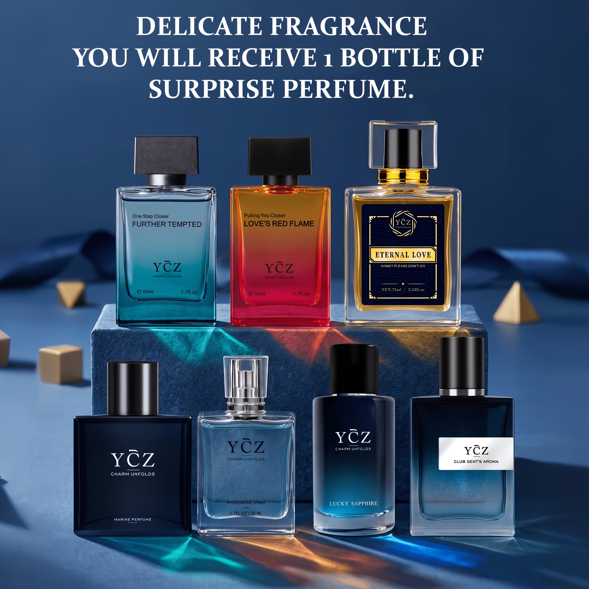 TEMU Ycz Perfume: 1 Random Sent, 1.69 Oz Men's Pheromone Surprise Perfume, Charm Perfume For Men, Authentic Ycz , Gift For Him