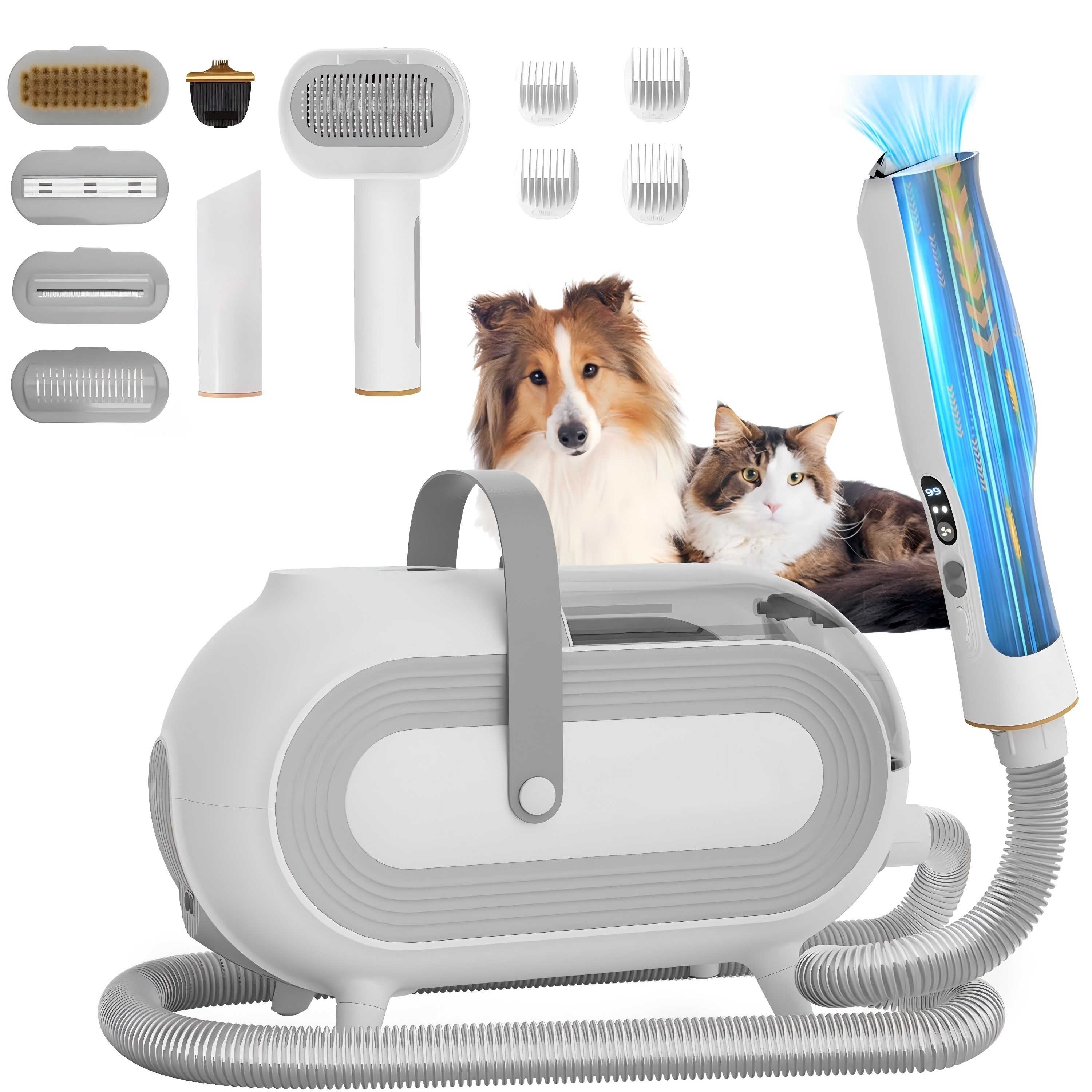 

1pc Dog Kit, 2l Metal , 99% Pet Removal, 5 Grooming For Shedding, Suitable For Small To