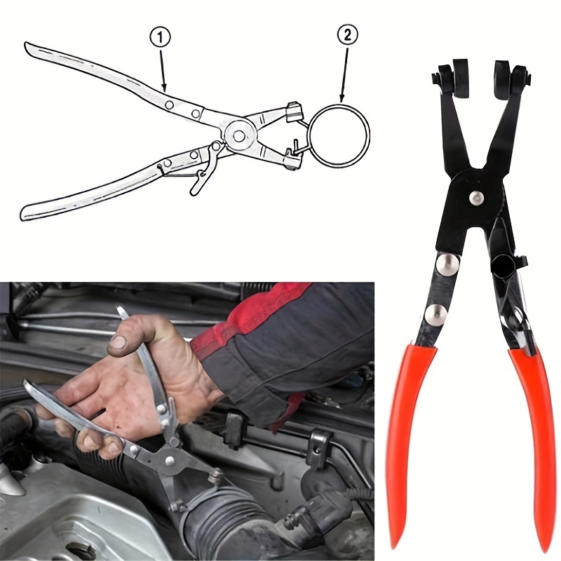 

Car Hose Clamp Pliers For Fuel & Coolant Hose Pipe Clips For Auto Car Repair Water Pipe Removal Tool