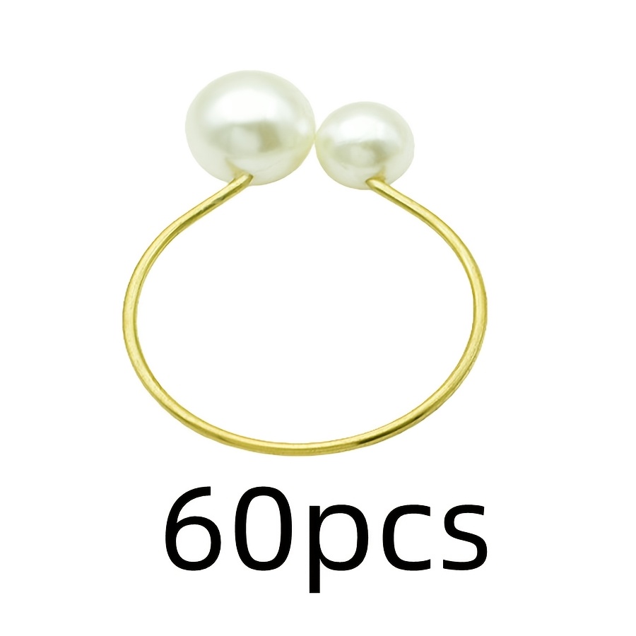 TEMU 30 stuks 40 stuks 60 stuks Tafeldecoraties Bruiloft Speciale Parel Servetringen