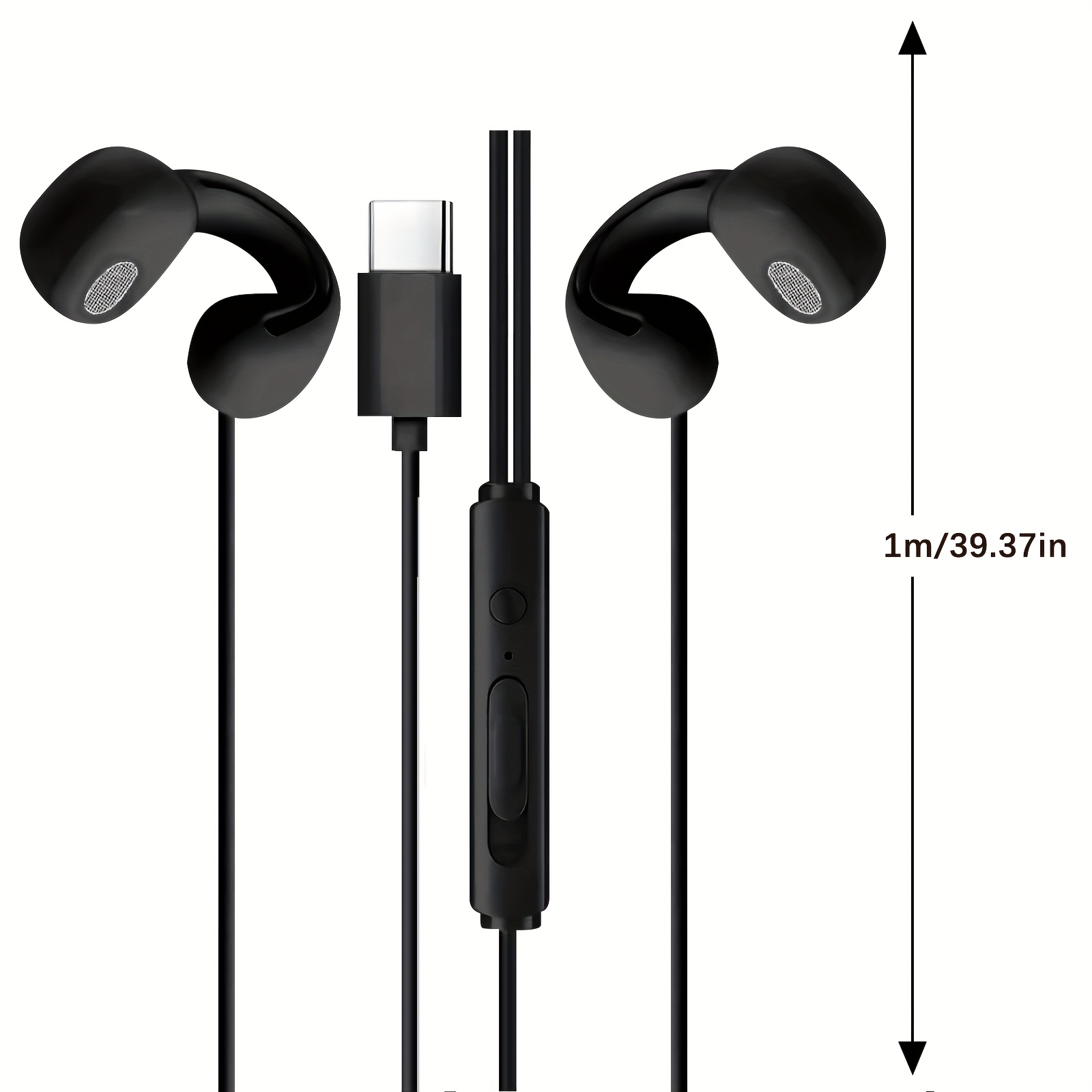 Wired Headphone Clip Ear Type Bone Conduction Long Wear Suitable for  type-* Audio High Noise Isolation Headphones