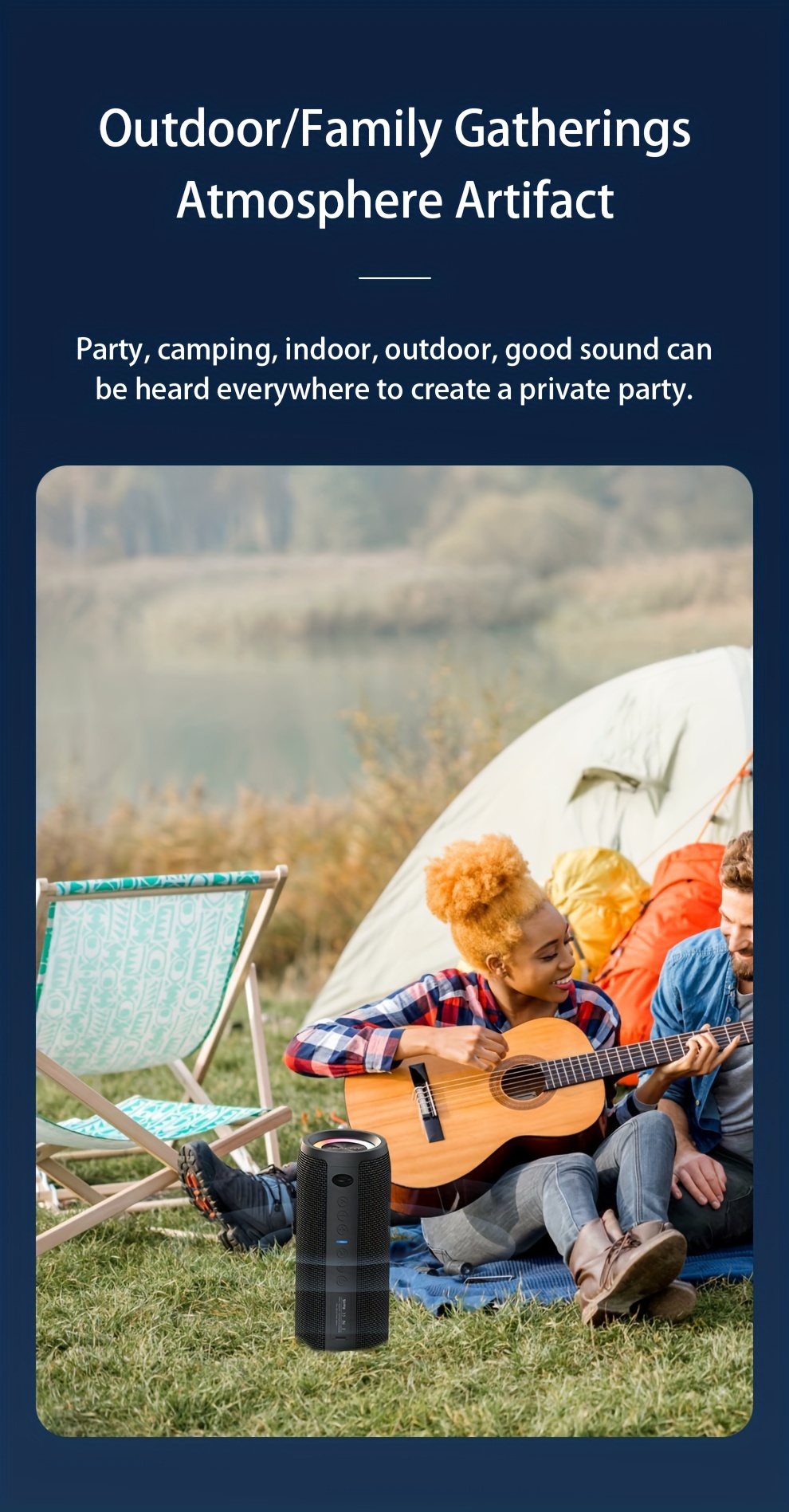 ZEALOT S51 Pro Haut-parleurs sans fil 40W - 16 heures d'autonomie, double appairage, basses explosives, IPX5, subwoofer portable avec port Type-C, chargement USB-C, son surround 7.2, pour la maison, la voiture, le camping, les voyages et l'extérieur