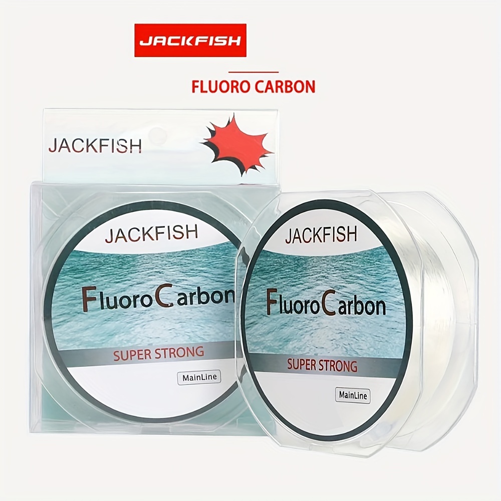 

Jackfish 300m/330yds Fluorocarbon Fishing Line, Durable Leader Line, Fly Fishing Line