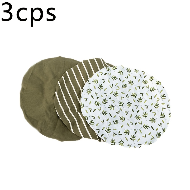 TEMU 3pcs Reusable Elastic Bowl Covers Suitable For Bread Proofing & Sourdough Proofing Lid, Stretchable Cloths With Fit For, Refrigerator Storage,