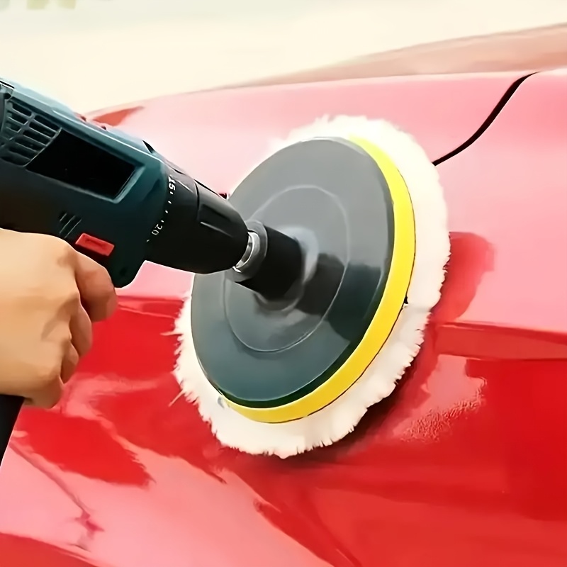 industrial 6pcs polisher kit car buffer drill accessory with durable plastic high density foam pads and premium polishing wheels basic car detail and   kit