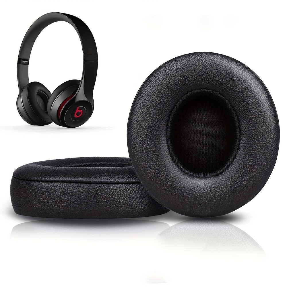 

2pcs/pairs Leather Headphone Foam For Beats 2.0 3.0 Wireless Version Headset Ear Pads Cushion Covers Accoriess