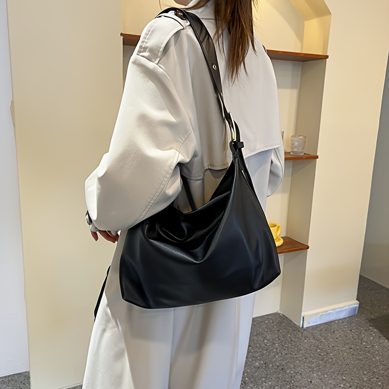 bolso Tote de Gran Capacidad para Mujer Bolso Bandolera Minimalista  Elegante con Cierre de Cremallera, Forro de Poliéster y de