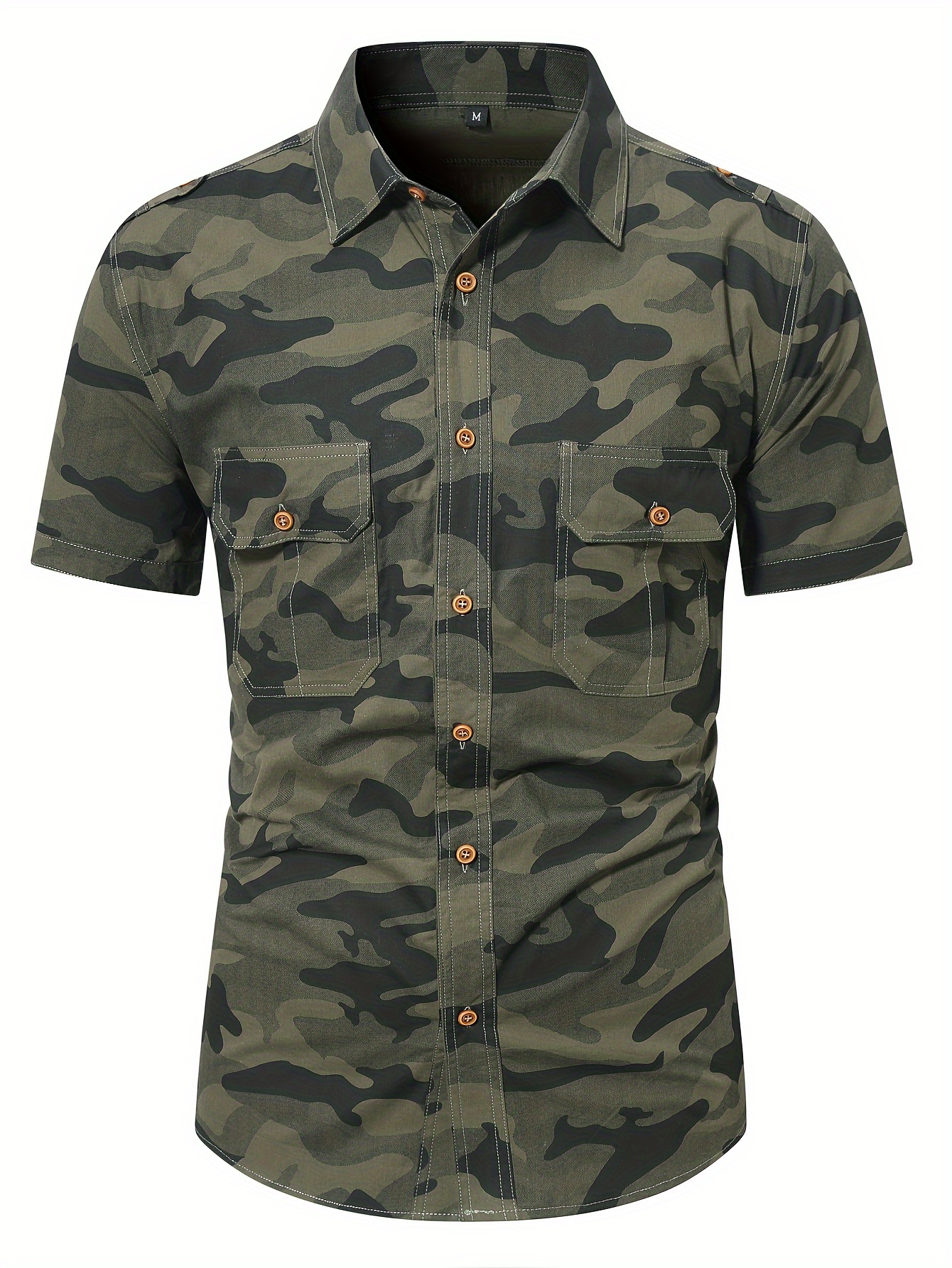 *'S Camo Shirt - Button-Up Formal \u0026 casual office shirting, Non-Stretch  Fabric, Olive Green/Black/ Brown/, Pocket for Everyday \u0026 Formal Events -  Lightweight Summer Business casual Attire, Camouflage ..., image size:800x1066