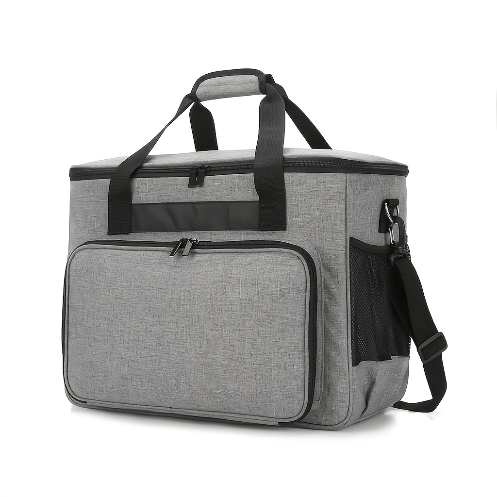 TEMU Sac de transport portable pour machine à coudre , grand sac de rangement pour projets d'artisanat, étui de et de rangement pour unité principale