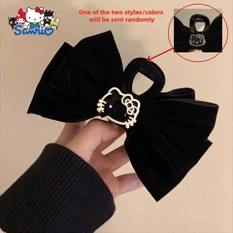 Image of 1 Autumn/winter New Kitty Claw Clip, Velvet , Hair Clip, Headwear, High-end Cartoon Hair Bun Clip, Additions, 2 Styles, Random Colors