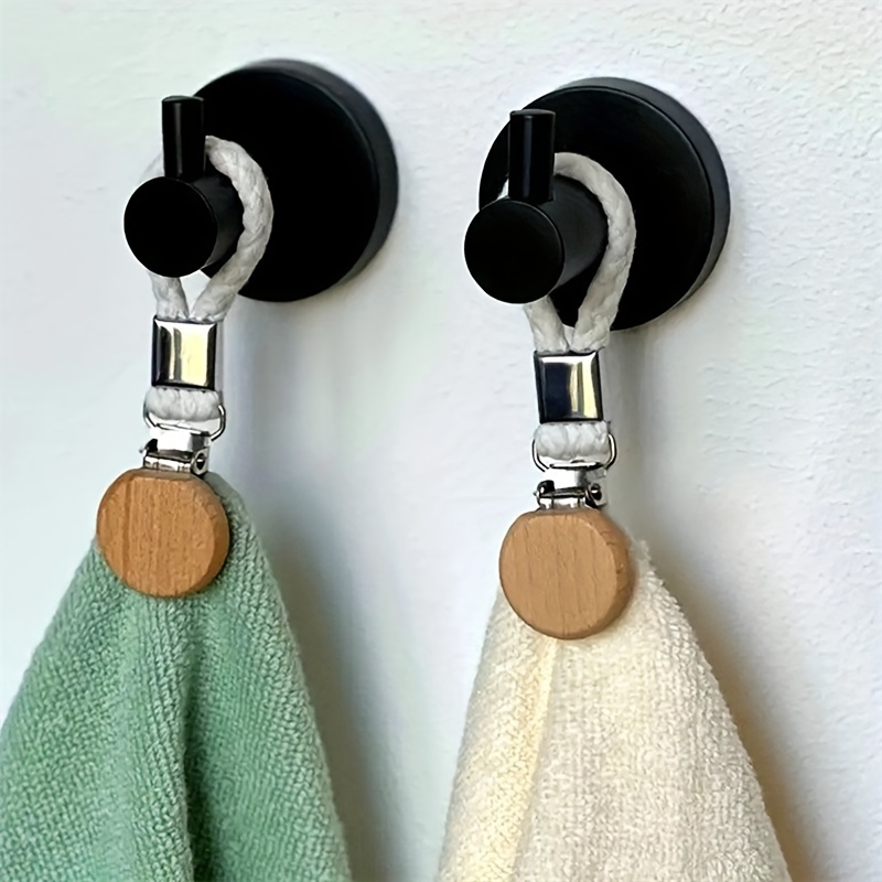 

2- Steel Towel Set, Bath Towel , No-electricity Bathroom Organizer Accessory