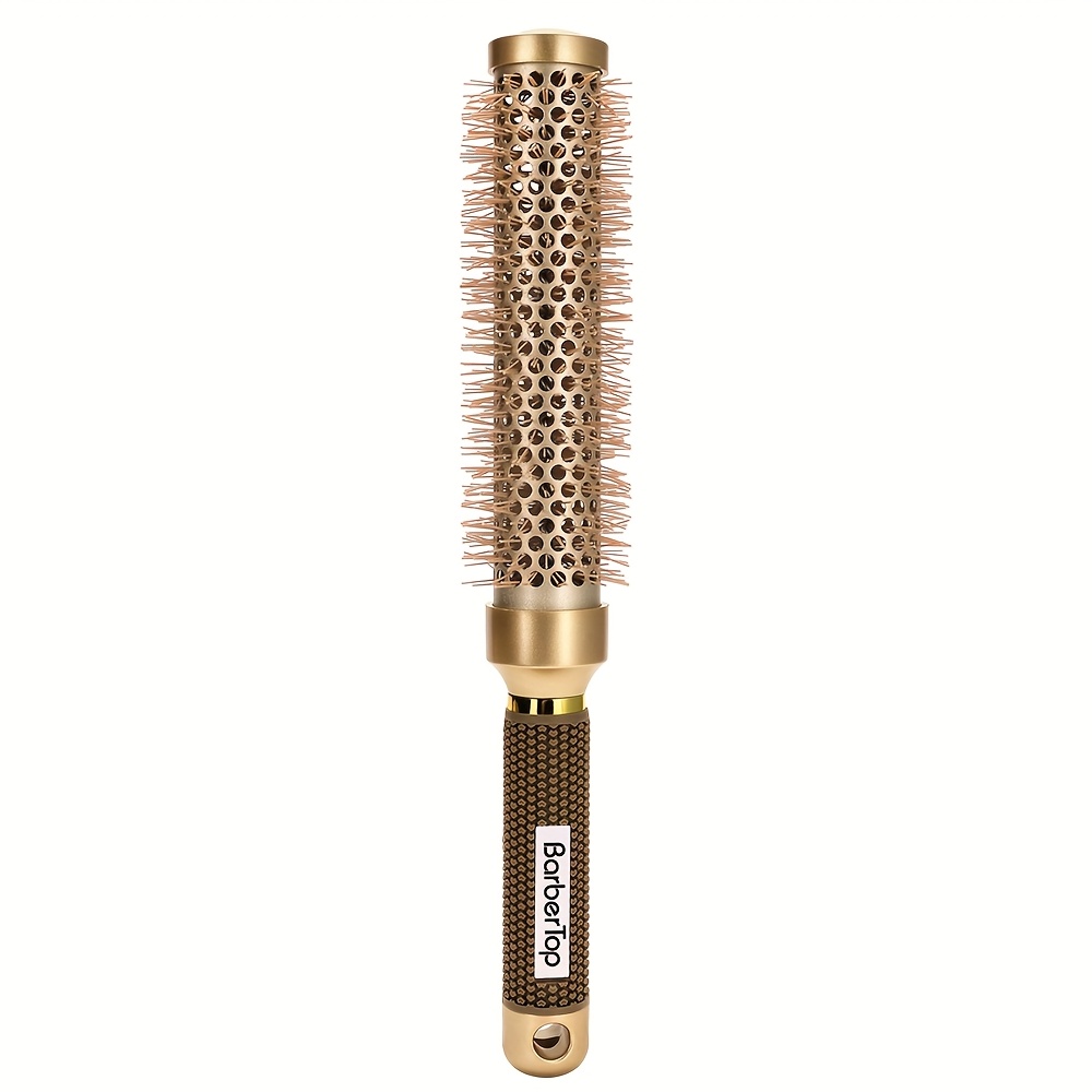 TEMU Extended Curling Hairbrush, Round Hairbrush Ceramic Hairbrush Professional Salon And Home Hair Drying Styling Lightweight Round Hairbrush
