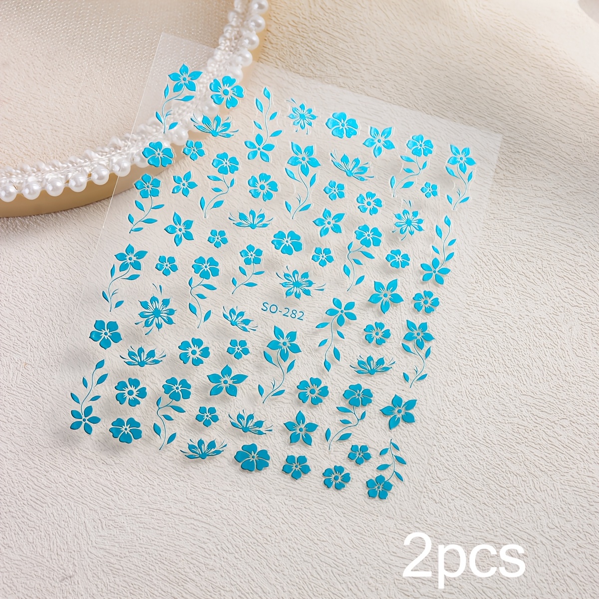 Spring Summer Flower & Leaf Nail Stickers Gilded Hollow 3d With Branches & Jade Leaves, Hot Stamping Self-adhesive Nail Art Decals For Manicure &